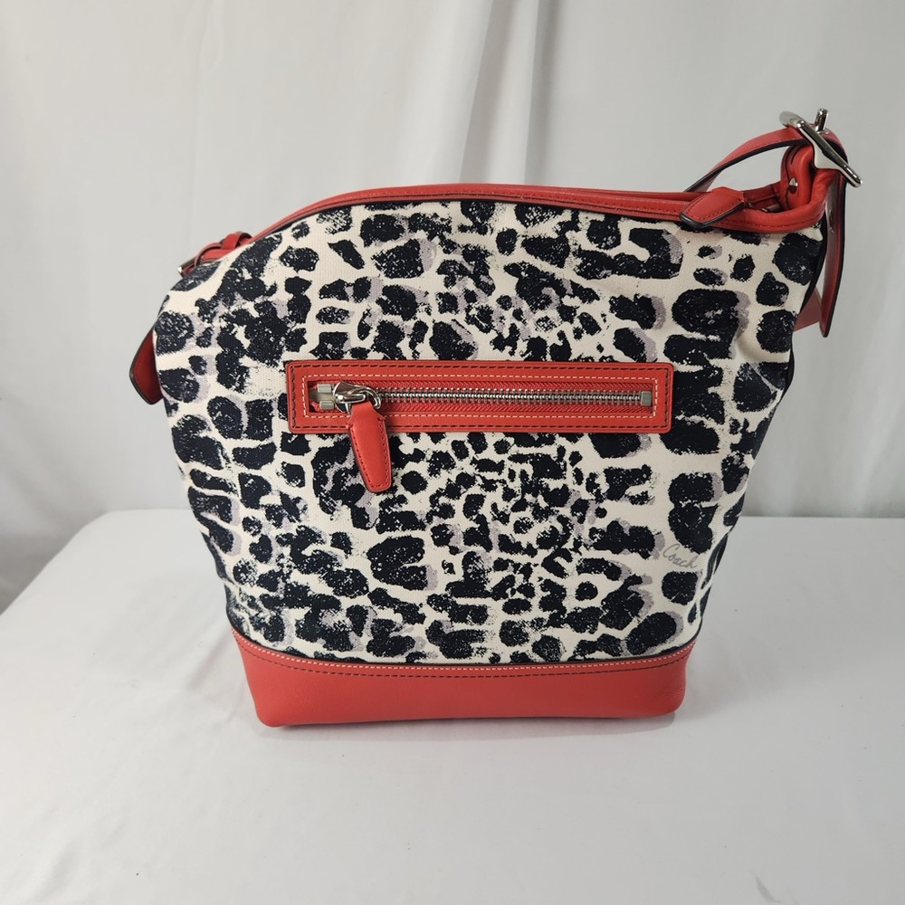 Coach Animal Print Hobo with Matching Wallet
